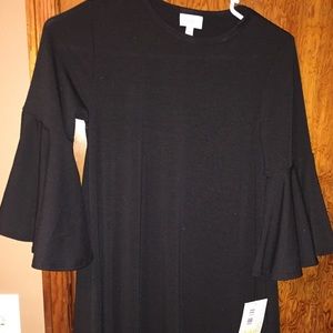 SOLD XXS solid black Lularoe MaurineSOLD